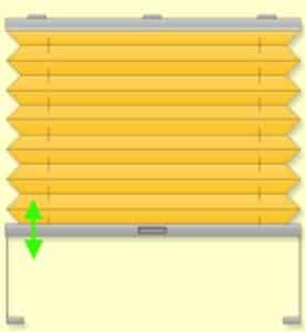 Unsere Modellansicht des vsds1 Plissee-Modells